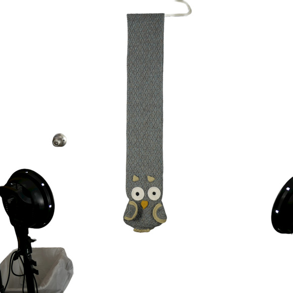 Owl Scarf Crochet Women Kids Teen 76x6.5 Bird Awake Asleep Novelty Gift Cute Fun - Picture 5 of 10